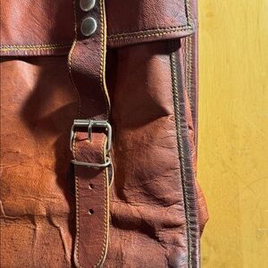 Leather satchel